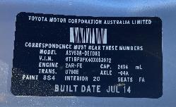 View Auto part Bonnet Toyota Camry 2014