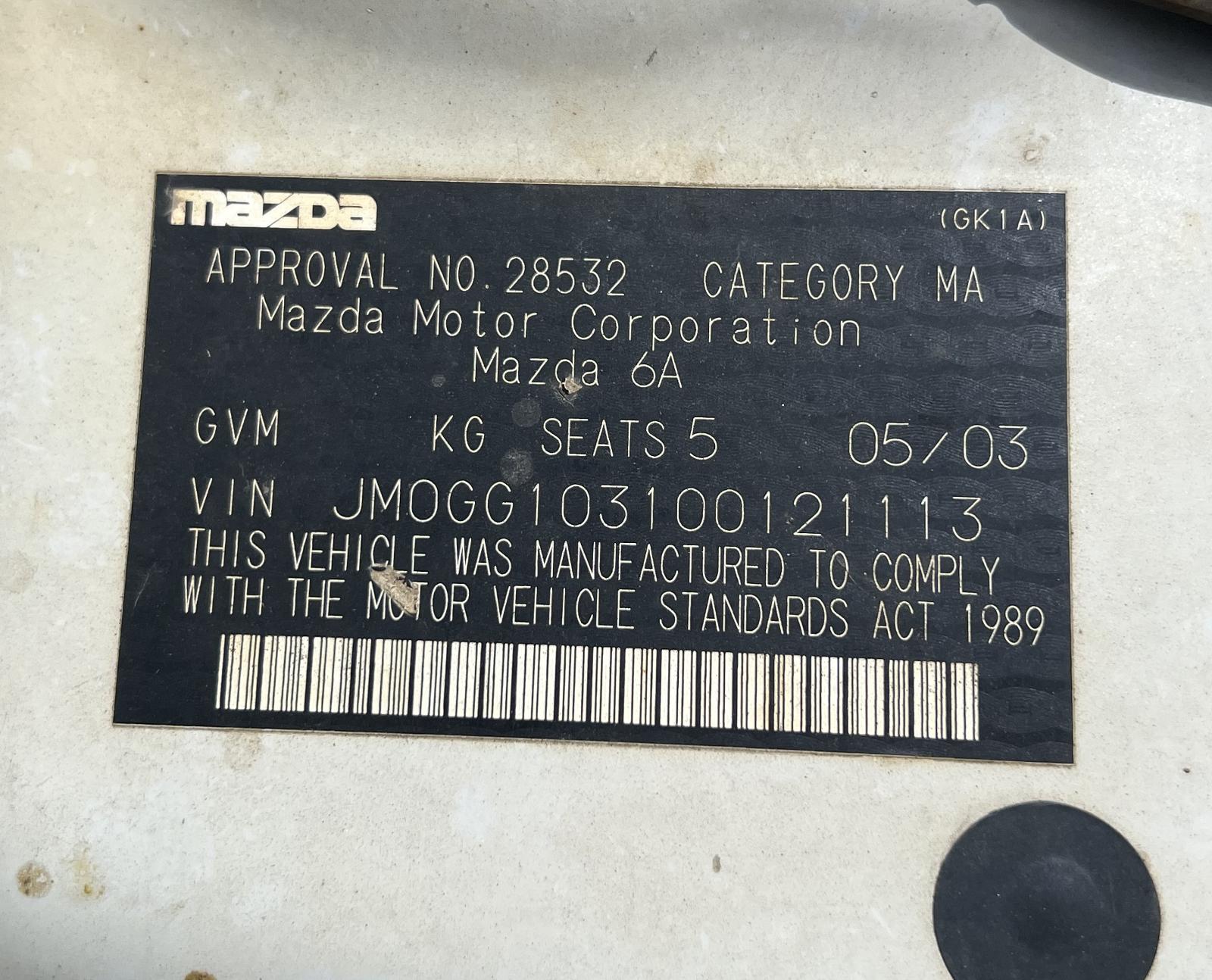 Rear Bumper 6 Mazda 2003